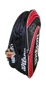 WILSON "ROGER FEDERER" Signature Red/Black 12 Racket Tennis Bag New w/tags - Picture 1 of 10