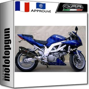 GPR 2 POT D ECHAPPEMENT HOMOLOGUE BOLT-ON FURORE NOIR SUZUKI SV 1000 - S 2006 06 - Photo 1/3