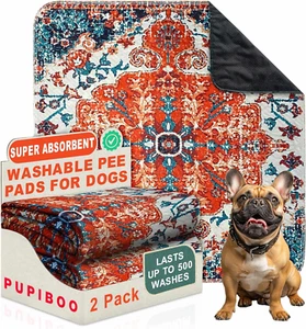 Washable Pee Pads for Dogs - Super Absorbent Reusable Puppy Training Pads - 100% - Picture 1 of 9