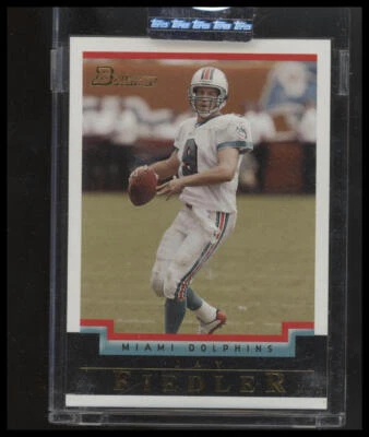 2004 Bowman #2 Jay Fiedler Uncirculated White #/165 Encased - Image 1 of 2