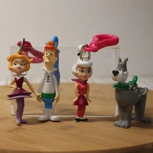 Vtg 90s Collectible Jack N The Box Keychains includes George Jane Judy & Astro - Picture 1 of 9