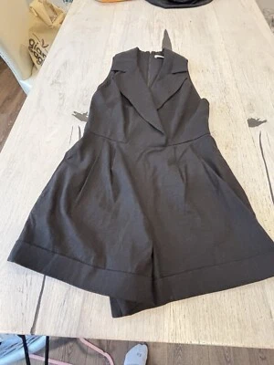 Mameluco de lino Alice and Olivia Merritt talla 8 negro Foto 1 de 4