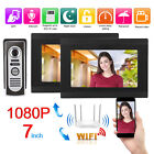 1V2 7inches IR WIFI Video Doorbell Visible Intercom APP Camera 1080P 100-240 XXL