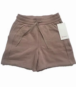 New Women Lululemon Scuba High Rise Bottom Short 5" Casual Relaxed Fit 6 Brown - Picture 1 of 12