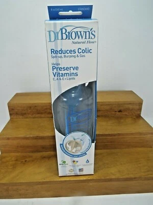 Nuevo biberón Dr. Brown's Natural Flow reduce los cólicos 8 oz Foto 1 de 3