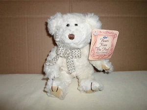 New! Russ Berrie Bear From the Past *Byron* Jointed Stuffed Animal Bow Tie Plaid - Picture 1 of 10