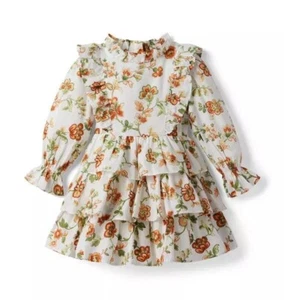 Janie and Jack Floral Tiered Ruffle Dress Size 7 years - Picture 1 of 17