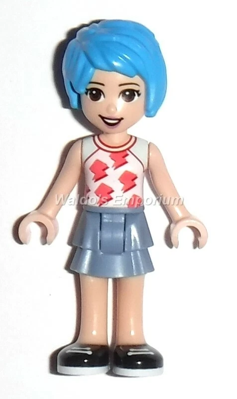  Lego Friends MiniFigura EVELYN con Pelo Azul, del set 41704, Nuevo Foto 1 de 1