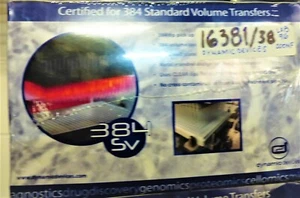 DYNAMIC DEVICES-384 PIPETTING TIPS TRANSFERS-CERTIFIED for i8VVP TOOL(16381/38) - Picture 1 of 9