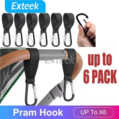 Pram Hook Baby Kids Stroller Hooks Shopping Bag Clip Carrier Pushchair Hanger • 5.95$