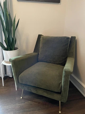 west elm mid century modern livingroom arm chair Cover