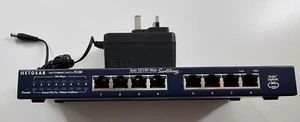 NETGEAR FAST ETHERNET SWITCH FS108 + PSU 8 PORT 10/100 MBPS AUTO UPLINK - Picture 1 of 13