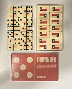 Puremco Professional Standard Size Dominoes Marblelike TEXAS FLAG PLEASE READ - Picture 1 of 2