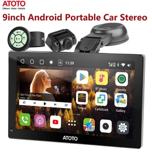 ATOTO Android 10 9" Portátil 4+32GB Radio Coche Navegación Control Remoto 4G LTE ChatAI - Imagen 1 de 11