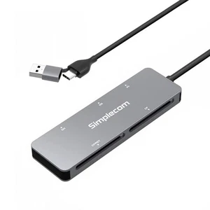 Simplecom CR407 5-Slot SuperSpeed USB 3.0 and USB-C to CFast/CF/XD/SD/MicroSD Ca - Picture 1 of 1