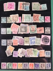 INDIA Stamps on 2 sides of large stock card mixed good lot (K54) - Picture 1 of 6