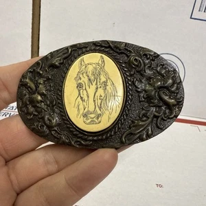 🐴Vintage Western Cowboy GÜRTELSCHNALLE Pferdekopf Nachlass Verkauf Fund 🐴 - Bild 1 von 5