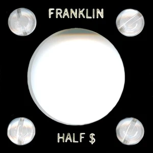 Capital Plastic #144 Coin Holder "Franklin Half $" - Black - Picture 1 of 1