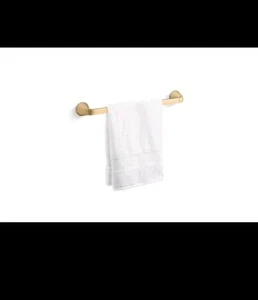 Kohler Cursiva 18 in. Towel Bar in Vibrant Brushed Moderne Brass K-R26687-2MB - Picture 1 of 3