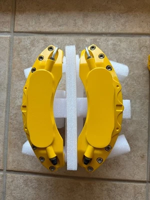 Fundas de pinza de coche para Honda Civic 2016-2022 - Se adapta a ruedas de 16"/17" - Juego amarillo Foto 1 de 4