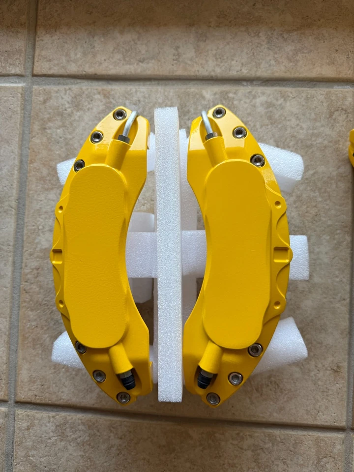 Fundas de pinza de coche para Honda Civic 2016-2022 - Se adapta a ruedas de 16"/17" - Juego amarillo Foto 1 de 4