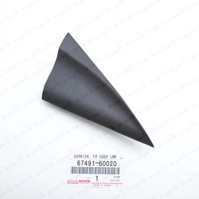 Cubierta triangular espejo pasajero genuino Toyota Land Cruiser 80 LX450 67491-60020 Foto 1 de 4