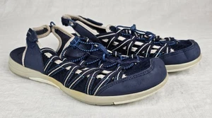Lands End Sandals Womens Sz 10 Sport Closed Toe Hiking Water Sneakers Shoes Blue - Picture 1 of 7