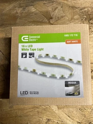 Luz de tira LED branca neutra interna COMERCIAL ELÉTRICA 16 pés - Imagem 1 de 2