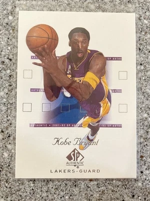 2001-02 SP Authentic #38 Kobe Bryant - Los Angeles Lakers - Free Shipping - Image 1 of 2