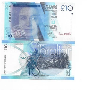 Gibraltar 10 Pounds 2016 UNC P36 - Picture 1 of 1