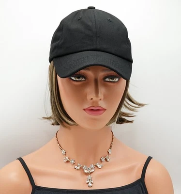 SOMBRERO CORTO de Henry Margu, Sombrero Negro con Pelo, 8/14H Marrón/Rubio, ¡LIQUIDACIÓN! NUEVO Foto 1 de 4