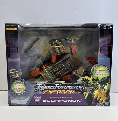 Transformers Energon SCORPONOK New Factory Sealed 2003 Hasbro - Image 1 of 4