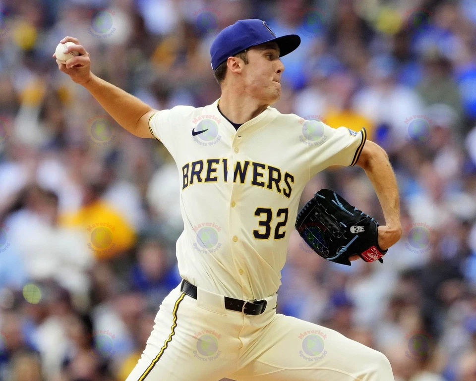 8x10 Photo JACOB MISIOROWSKI Milwaukee Brewers Rookie Prospect MLB Pitcher - Image 1 of 1