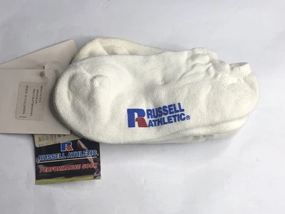 Calcetines deportivos Russell de colección años 90 tobillo todo deportivo blancos talla 3-9 (lote de 3 pares) Foto 1 de 3