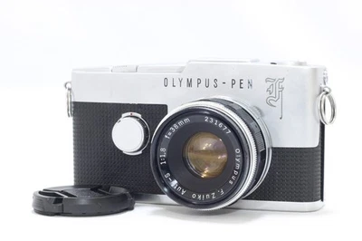 【Sin servicio en EE. UU. Como nuevo CLA'd】Cámara Olympus Pen F de medio marco con 38 mm f/1,8-#5324 Foto 1 de 4