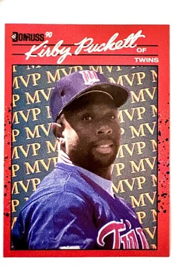 Tarjeta MVP Kirby Puckett Donruss 1990 BC-8 ERROR RARO ERROR DE IMPRESIÓN DOB incorrecta  Foto 1 de 4
