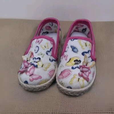Monnalisa scarpe slipper bambina numero 26 rosa farfalla - Immagine 1 di 4