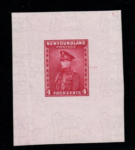 Newfoundland 189dp finished large die proof on WM paper with rev die # TR corner Cover