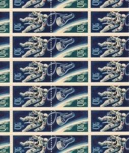 US full mint sheet of 50 stamps SPACE TWINS #1331-32 mint NH OG - Picture 1 of 1
