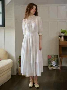 Averie Lace Panel White Dress Size Small - Picture 1 of 24