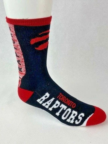 Toronto Raptors Basketball Jump Curve Crew Socks Cover