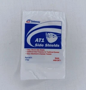 1 Pair Gateway AT1 Side Shields Clear Slip On Glasses For Safety - Picture 1 of 7