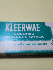 NOS Vintage Binney & Smith Kleerwae Colored Dustless Chalk JBx21 - Picture 1 of 3