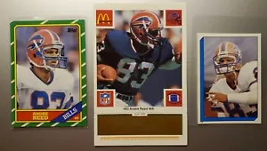 LOTE DE NOVATO Andre Reed 1986 McDonalds DORADO, 1986 Topps #388 1986 Pegatina 168 Cortacésped - Imagen 1 de 2