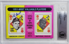 1975 Topps #189 Yogi Berra Signed Baseball Card Autograph Auto BGS BAS Yankees