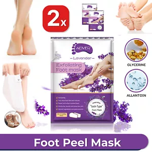 2x Exfoliating Foot Peel MASK Milky Soft Feet Hard Dead Skin Remover Smooth Baby - Picture 1 of 10