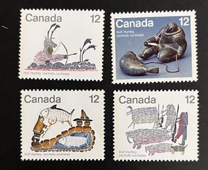 Canada 1975 SC 748-52 Inuit Hunting MNH - 4 Stamp Set. - Picture 1 of 1