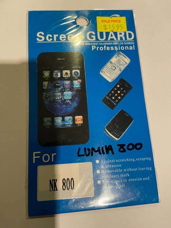 Protector Pantalla Nokia Lumia 800 Transparente SCG4524. Pack Nuevo y Precintado Foto 1 de 2