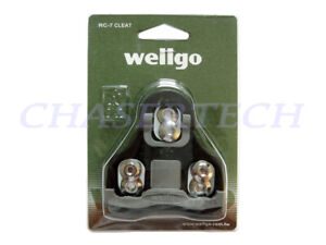 Wellgo RC-7C Road Bike Pedal Cleats 0 Degree Fixed Look Keo Compatible Black
