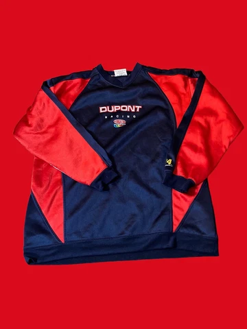 Jeff Gordon Dupont Racing VTG Silky NASCAR Pullover Sweatshirt Large Cover